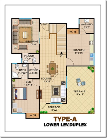 TYPE - A LOWER DUPLEX