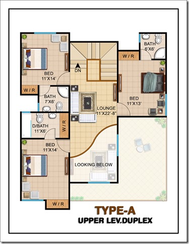 TYPE - A UPPER DUPLEX